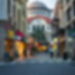 Vibrant street scene of 2nd December Street showcasing local architecture and shops