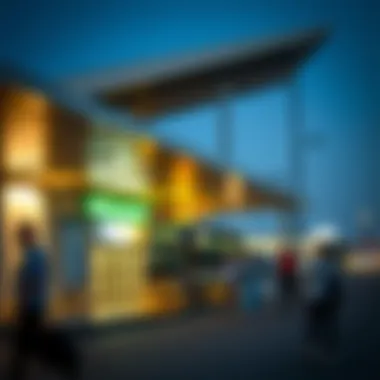 Abu Dhabi Bus Station: Starting Point of Your Journey Bus station in Abu Dhabi with travelers