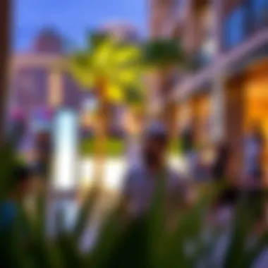 Vibrant Lifestyle at Address Boulevard Vibrant lifestyle scene at Address Boulevard with people enjoying outdoor space