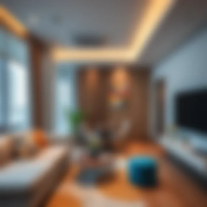 Modern studio apartment interior in Bur Dubai