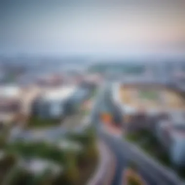 A panoramic view of the Al Dana 2 community with surrounding amenities