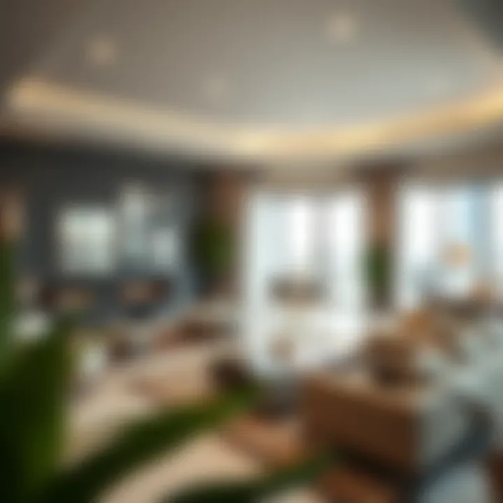 An upscale lounge area showcasing luxury living in Al Dana 2