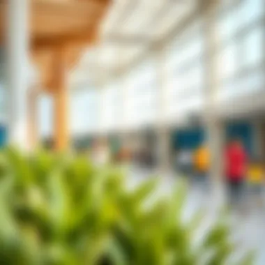 Vibrant community activities taking place in the heart of the Al Khail Gate Community Centre.