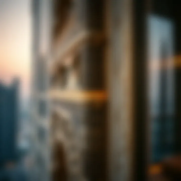 Architectural details of Al Mas Tower