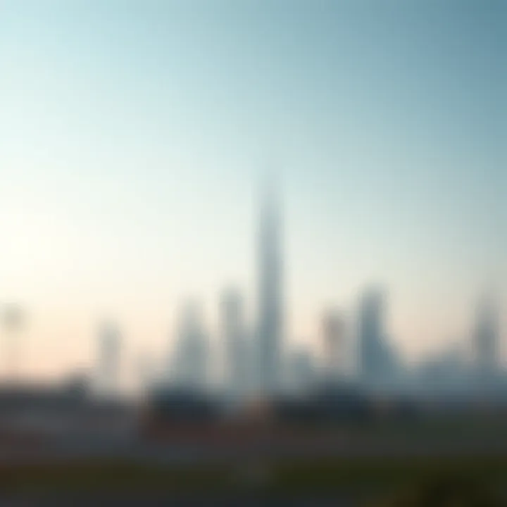 Stunning view of Al Meydan skyline