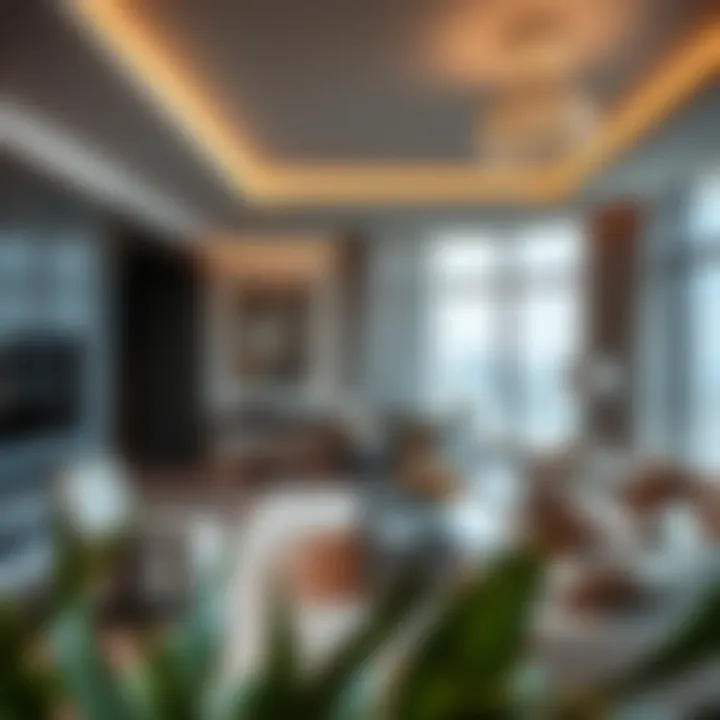 Luxurious interior of a residential unit in Al Shatha Tower