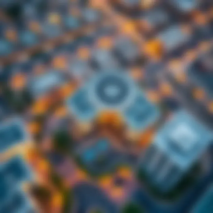 An aerial view of Al Twar Center and its surroundings in Qusais