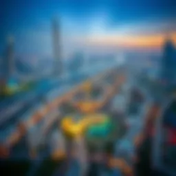 Aerial view of Dubai showcasing Alana Emaar's developments