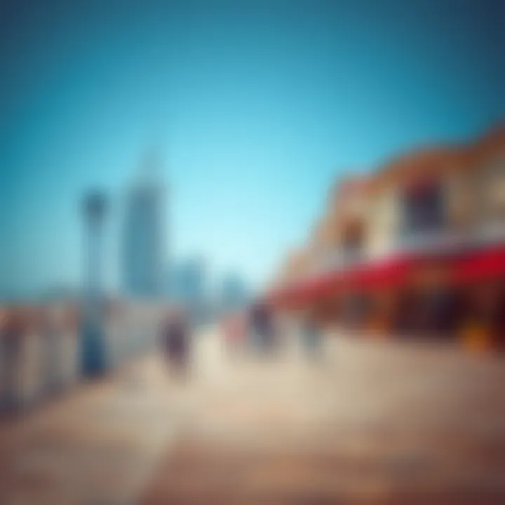 Vibrant recreational area along the Boardwalk featuring families enjoying leisure activities