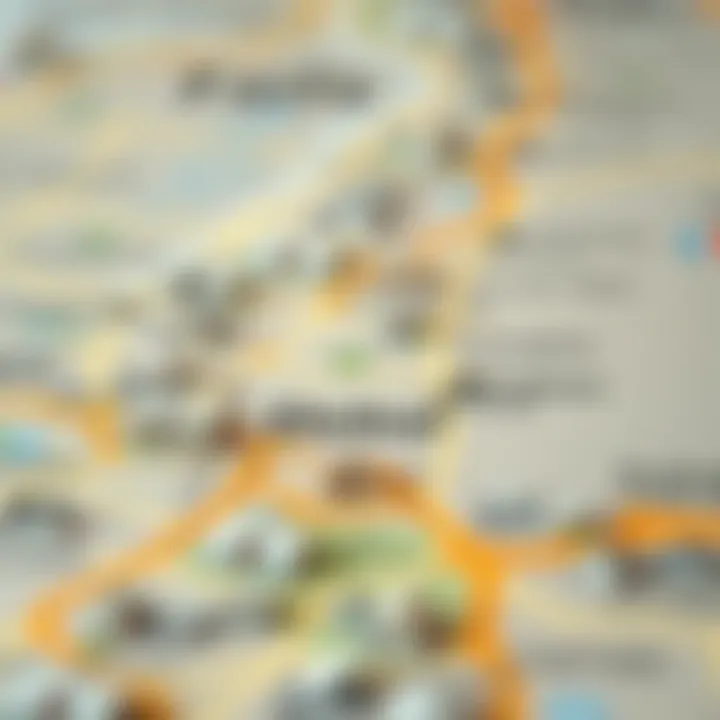 Strategic Investment Locations in Dubai A map of Dubai highlighting key areas for real estate investment