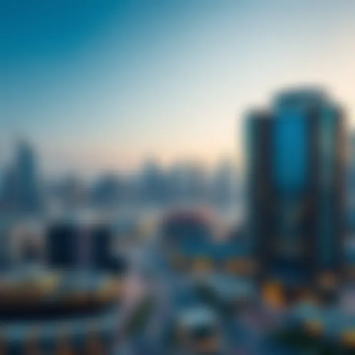 Stunning Dubai Skyline Featuring Azizi Developments Skyline view showcasing Azizi's developments in Dubai