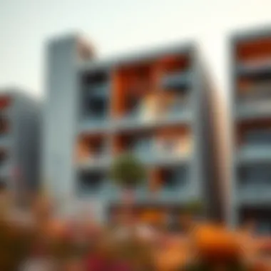 Modern architectural design of Azizi Developments buildings