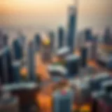 Skyline view of Dubai showcasing Azizi Developments