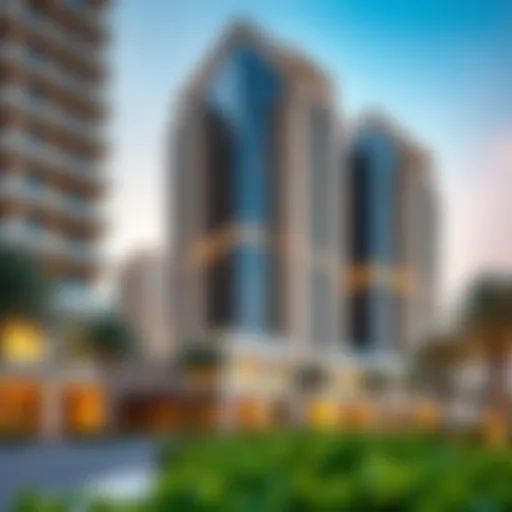 Architectural view of Azizi Park Avenue Two showcasing its modern design