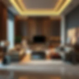 Luxurious interior view of Azure Al Reem's living space