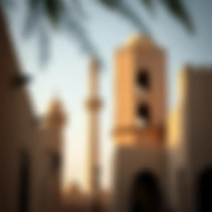 Traditional wind towers in Bastakiya