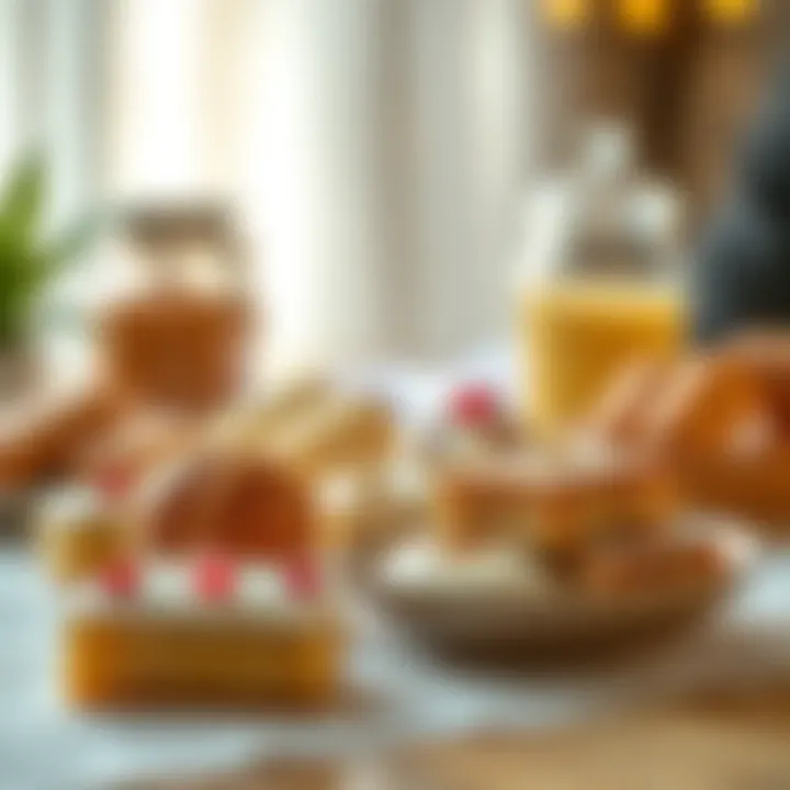 A delightful assortment of traditional Emirati sweets showcased elegantly.