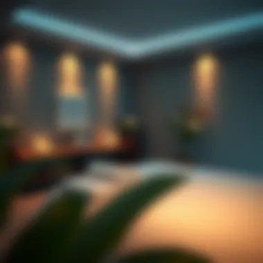 Tranquil massage room ambiance