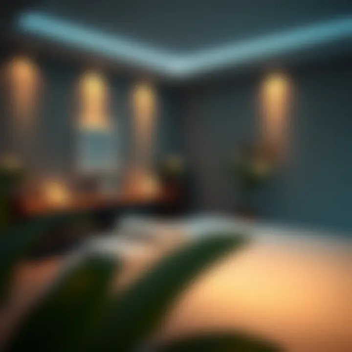 Tranquil massage room ambiance