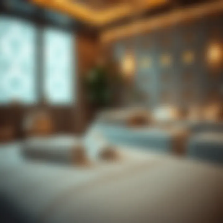 Relaxation during a massage session