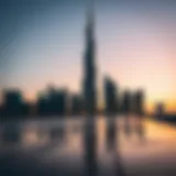 Burj Khalifa: Icon of Modernity The Burj Khalifa at dusk showcasing Dubai's skyline