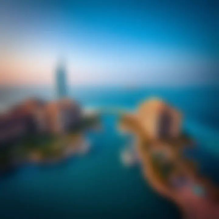 Aerial view of Palm Jumeirah, a symbol of luxury living