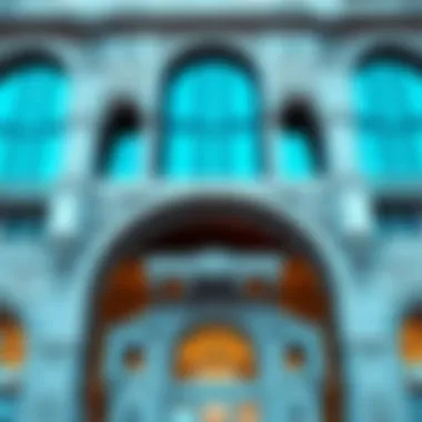 Architectural details of Binghatti West's facade