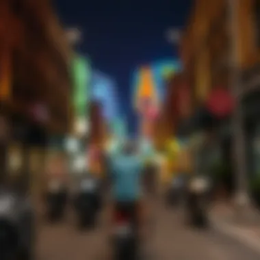 Vibrant neighborhood streets of Bur Dubai