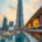 Stunning view of Burj Khalifa's architectural design