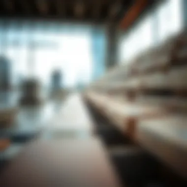 Close-up of construction materials used in Burj Khalifa