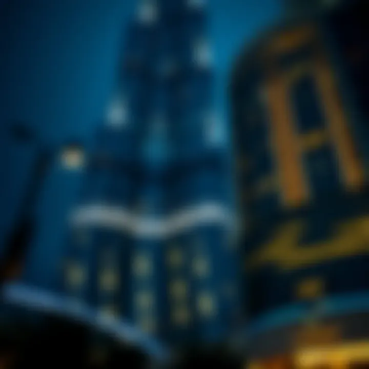 Close-up of the Burj Khalifa's unique lighting patterns during a special event