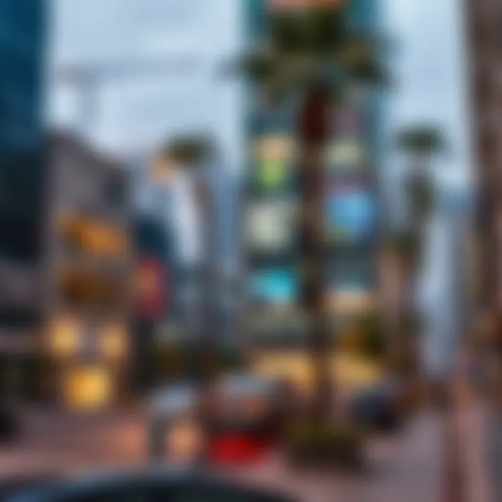 Business district in ند الشبا representing investment opportunities