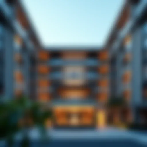 Elegant architectural design of Collective Two in Dubai Hills