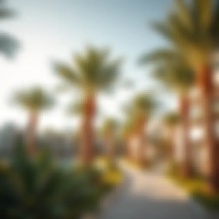 Creating Vibrancy: Community Spaces with Palm Trees Vibrant community spaces enhanced by palm landscaping