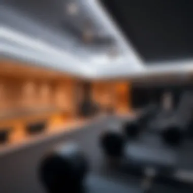 Luxurious Gym Amenities Luxurious gym amenities, including a sauna and relaxation area