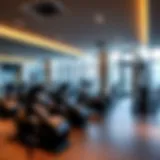 Interior view of a modern gym featuring state-of-the-art equipment