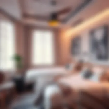 Cozy room interior in a shared rental setup