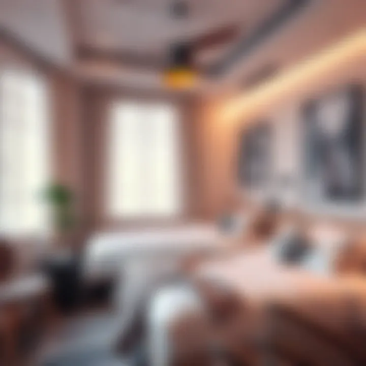 Cozy room interior in a shared rental setup