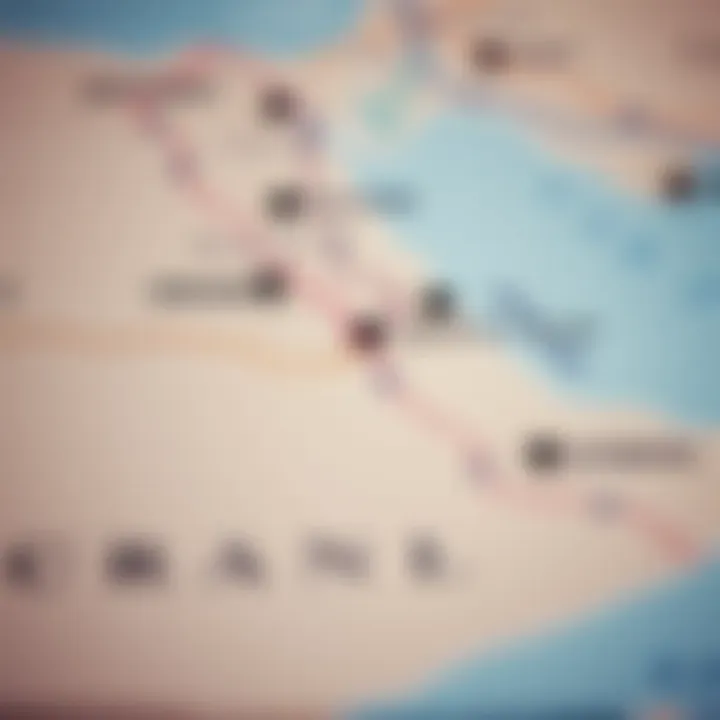 Wasl Properties Development Locations Map highlighting locations of Wasl Properties developments