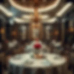 Luxurious interior dining area of مطعم قصر نجد