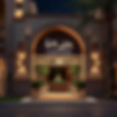 Entrance to مطعم قصر نجد The welcoming exterior entrance of مطعم قصر نجد