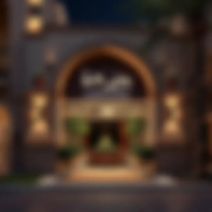 Entrance to مطعم قصر نجد The welcoming exterior entrance of مطعم قصر نجد