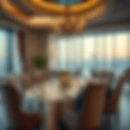 Lavish dining setup showcasing luxury in Jumairah