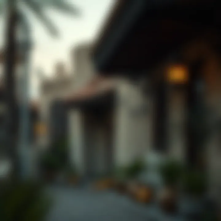 Cultural Elements of Dar Al Bahar Neighborhood A cultural perspective of the Dar Al Bahar neighborhood with traditional elements