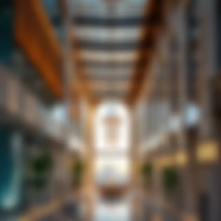 Architectural details of Deira Palm highlighting modern design elements