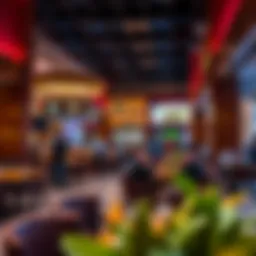 Vibrant dining scene at Al Nakheel Mall showcasing diverse cuisine