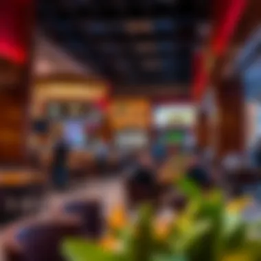 Vibrant dining scene at Al Nakheel Mall showcasing diverse cuisine