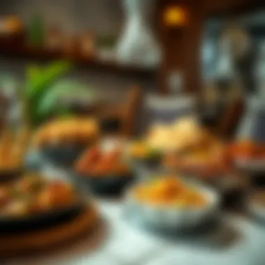 Taste of Tradition: Emirati Cuisine Traditional Emirati dishes beautifully presented