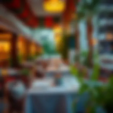 An inviting outdoor dining area at a Moe restaurant