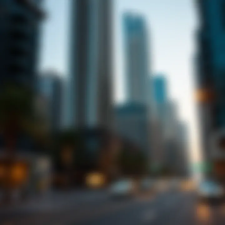 Real Estate Dynamics in Downtown Dubai Visual representation of real estate dynamics in Downtown Dubai